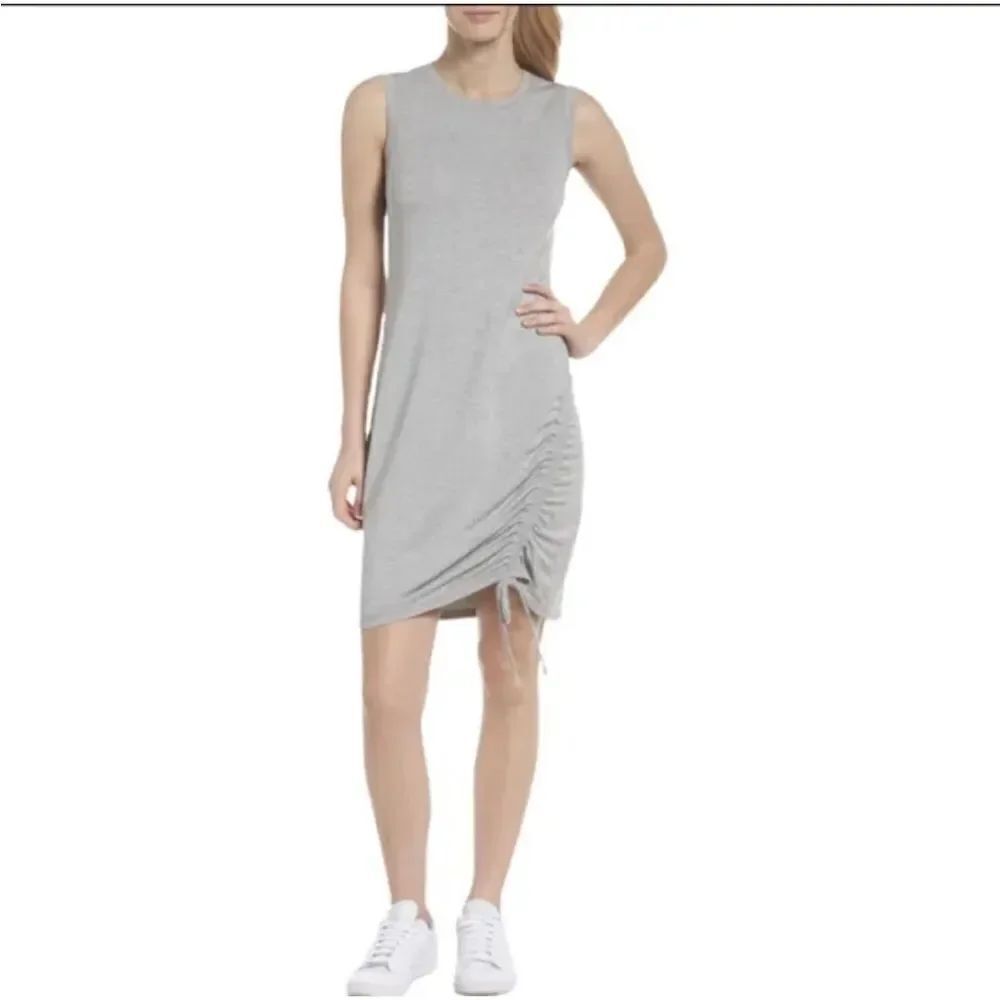 Zella Dress Women Gray Sz Large Sleeveless Studio Lite Active Sweatshirt